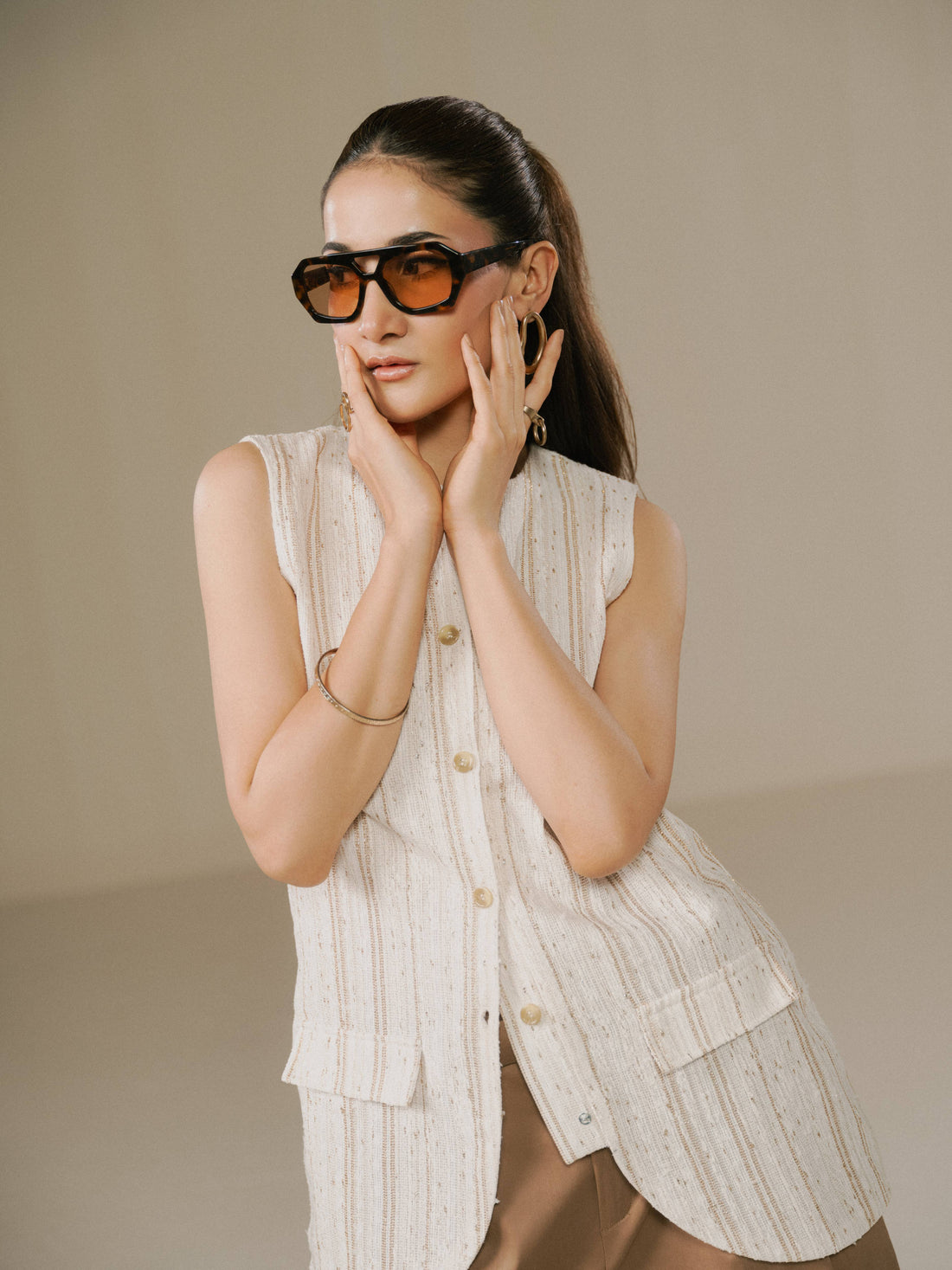 Minimal Sleeveless Shirt
