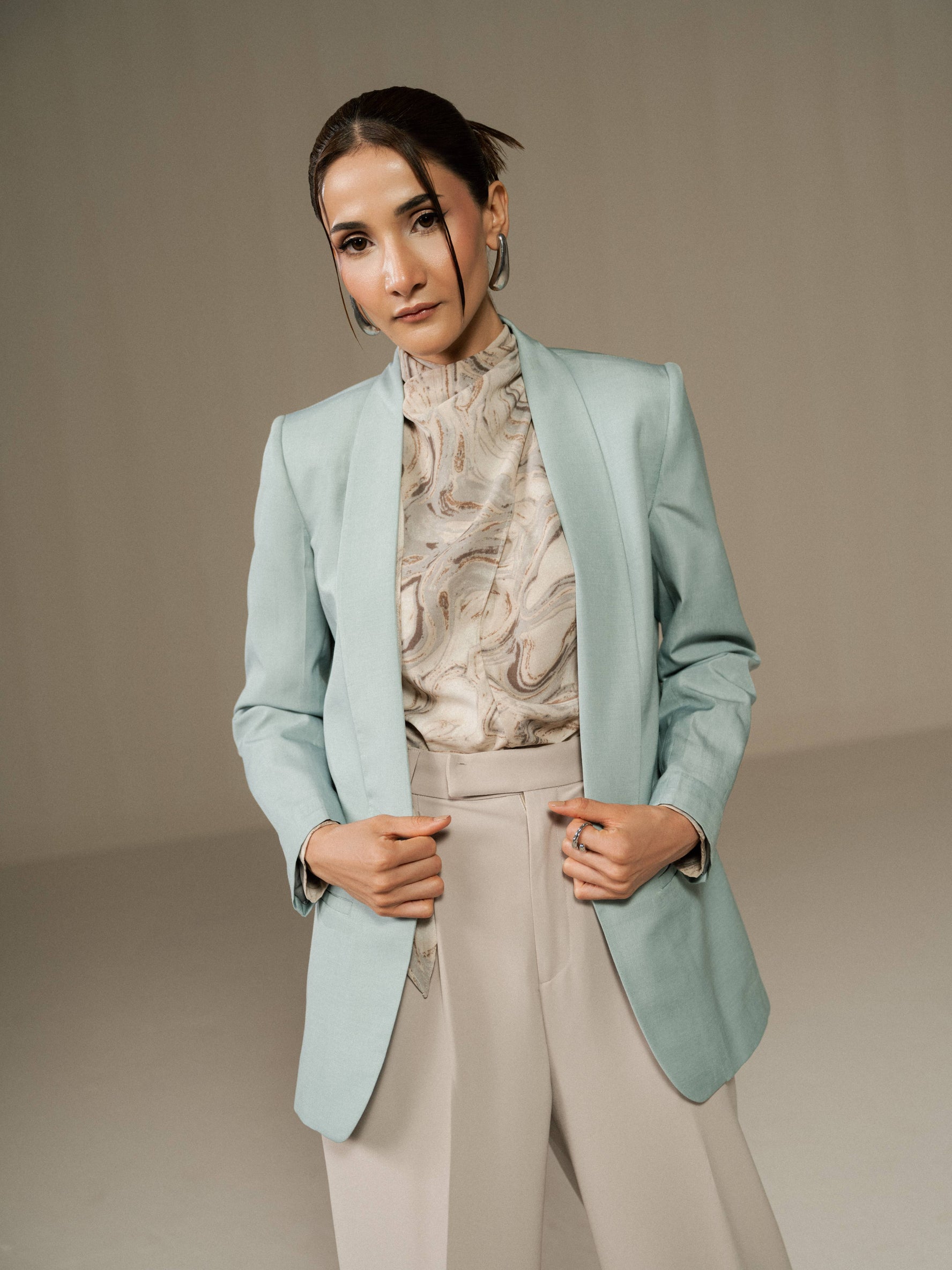 Sky blue blazer