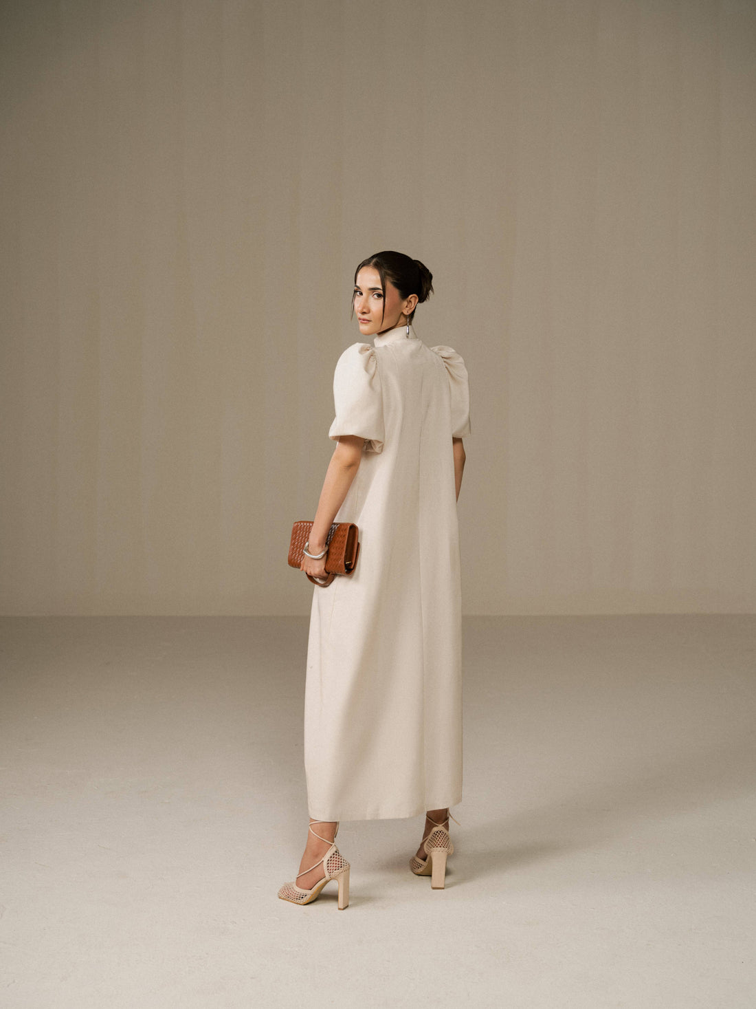 Ivory Embroidered Dress