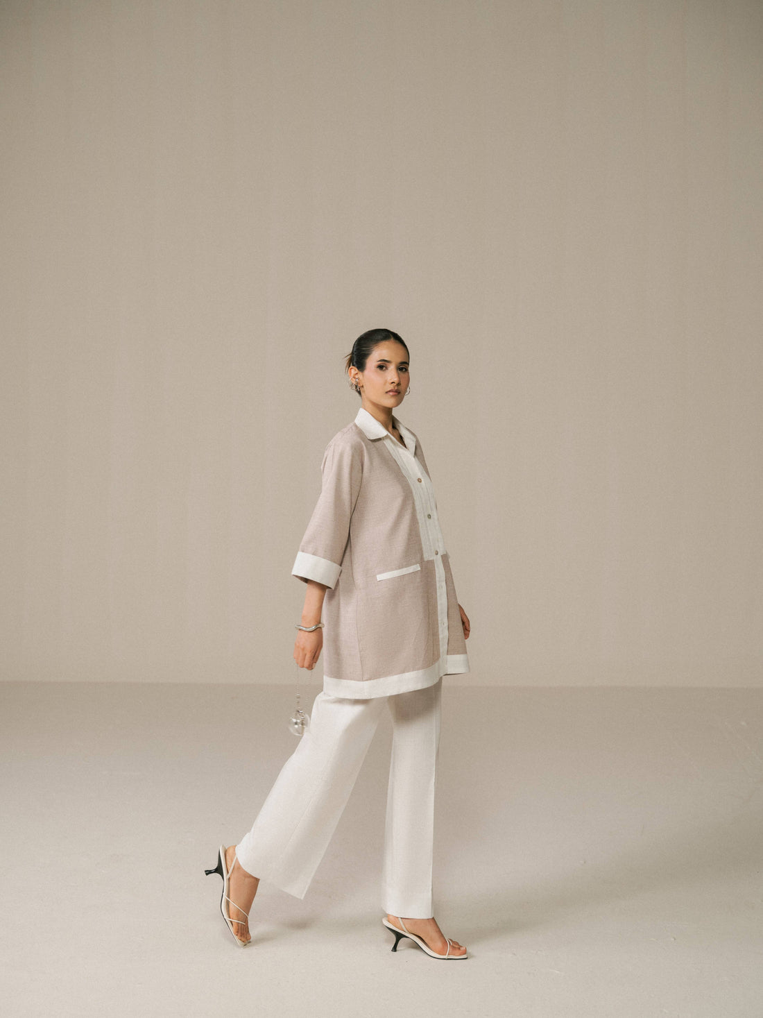 Duo-Tone Linen Shirt