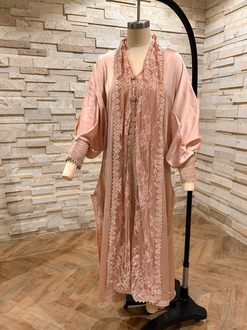 Long Cape Set with Chantelle Detailing