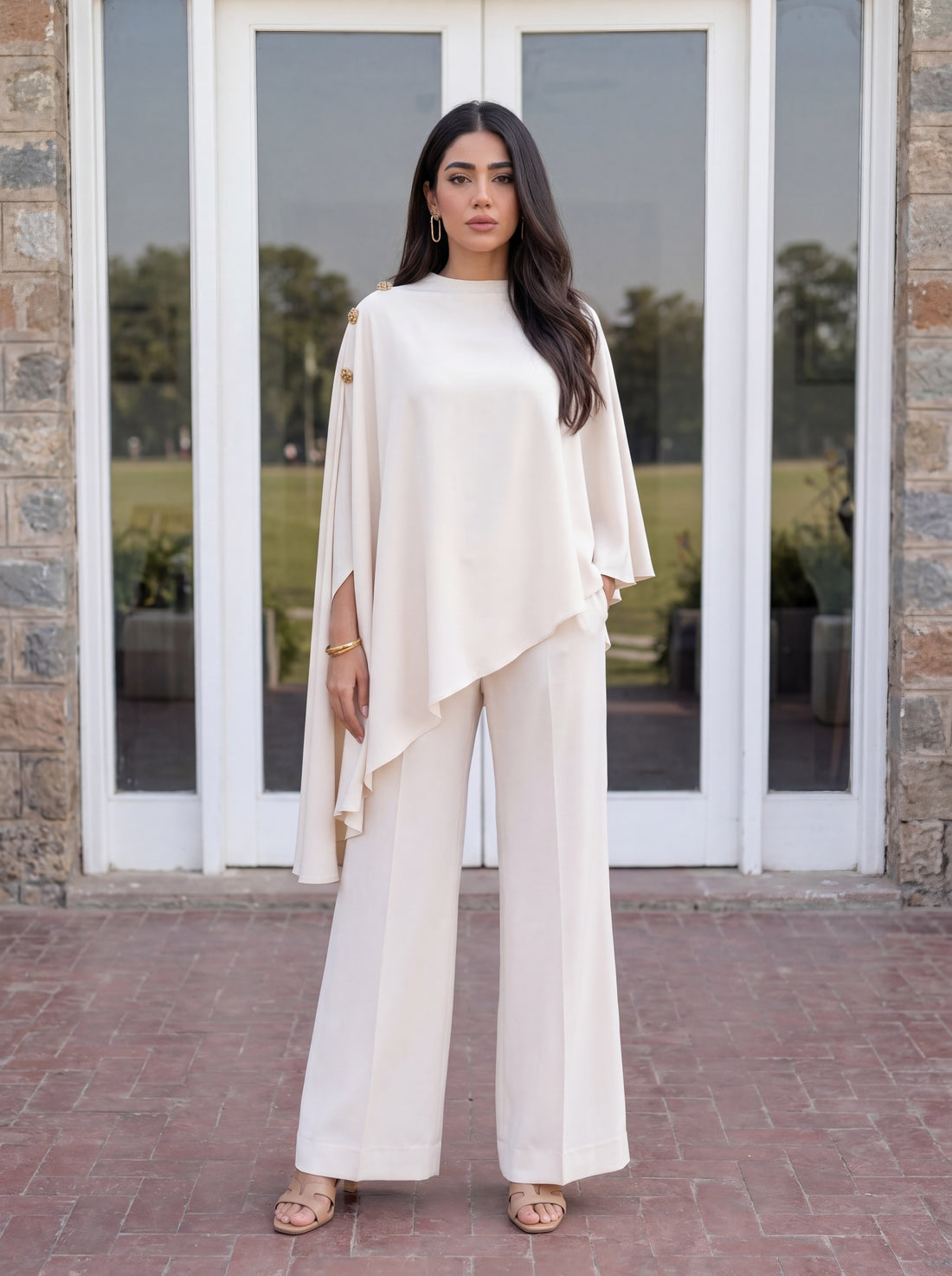 Asymmetric Drape Set