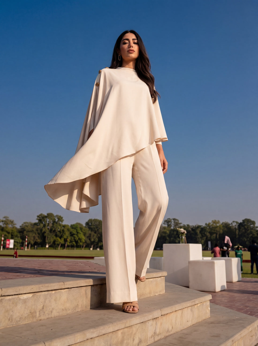 Asymmetric Drape Set