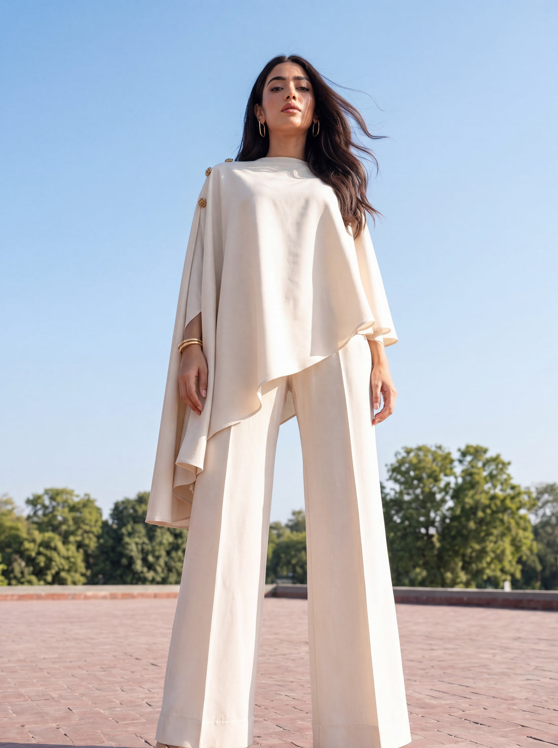 Asymmetric Drape Set