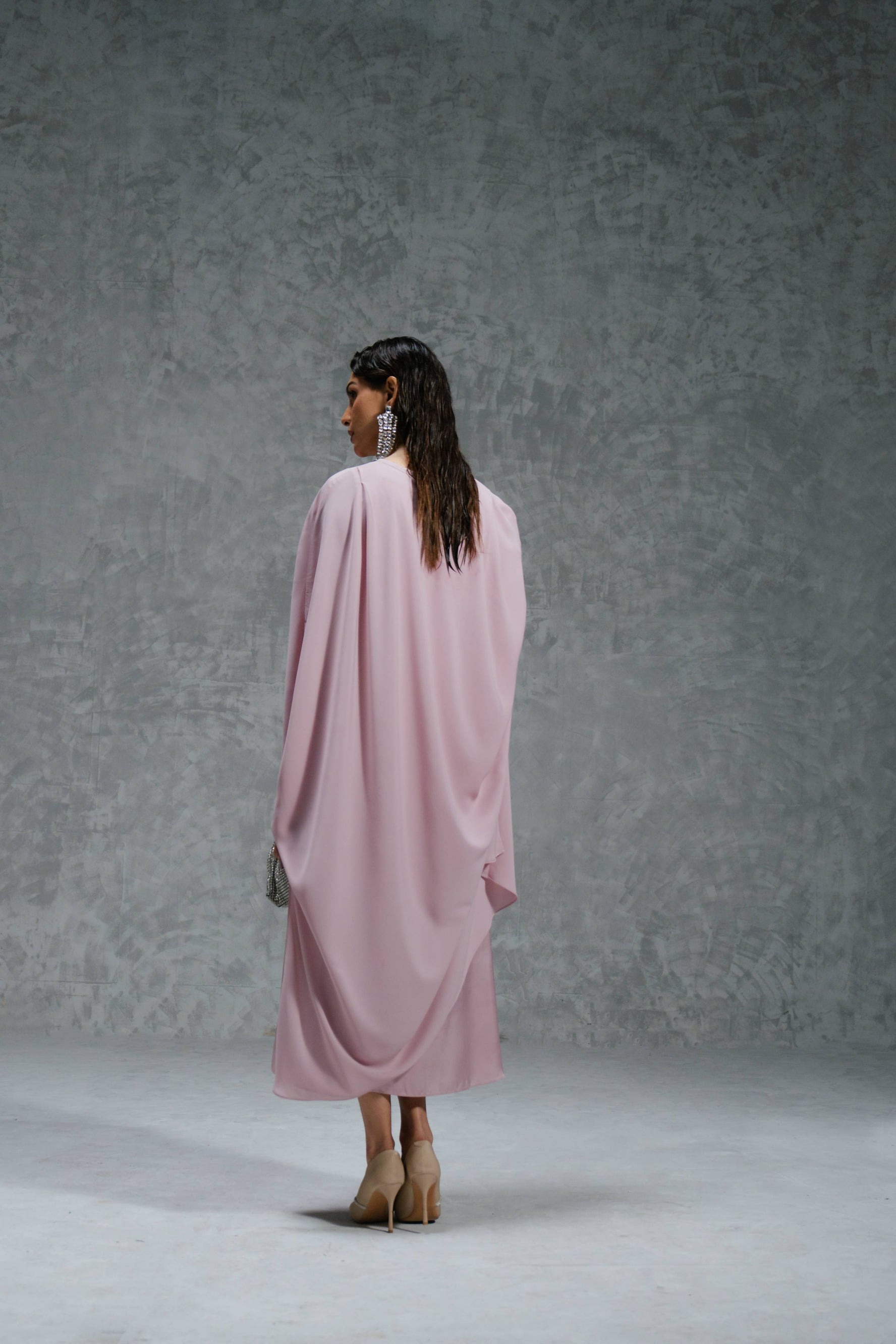 Asymmetric Cape Dress