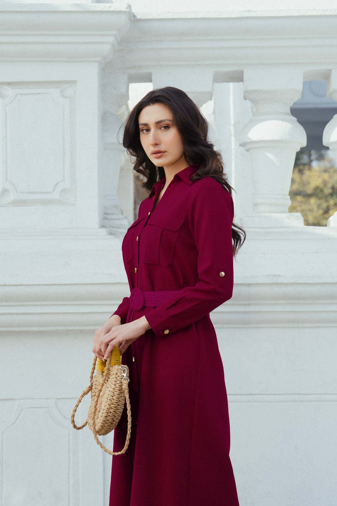 Midi Shirt Dress