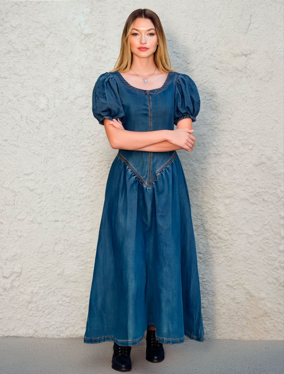 Denim Maxi Dress