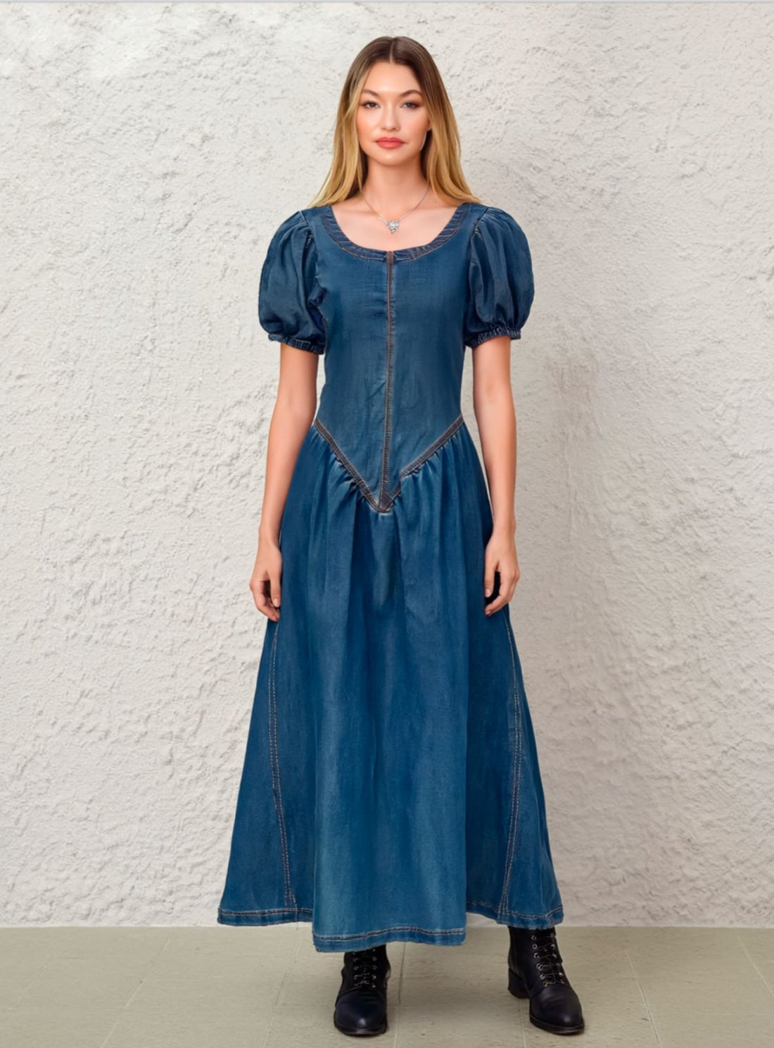 Denim Maxi Dress