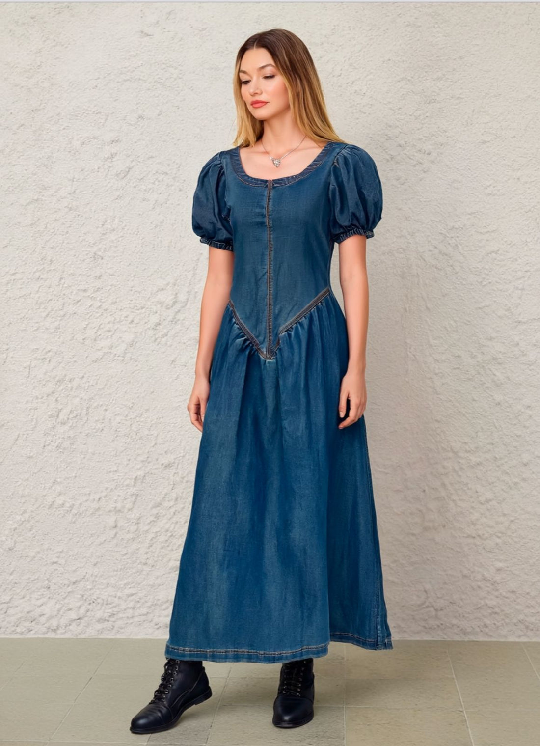 Denim Maxi Dress