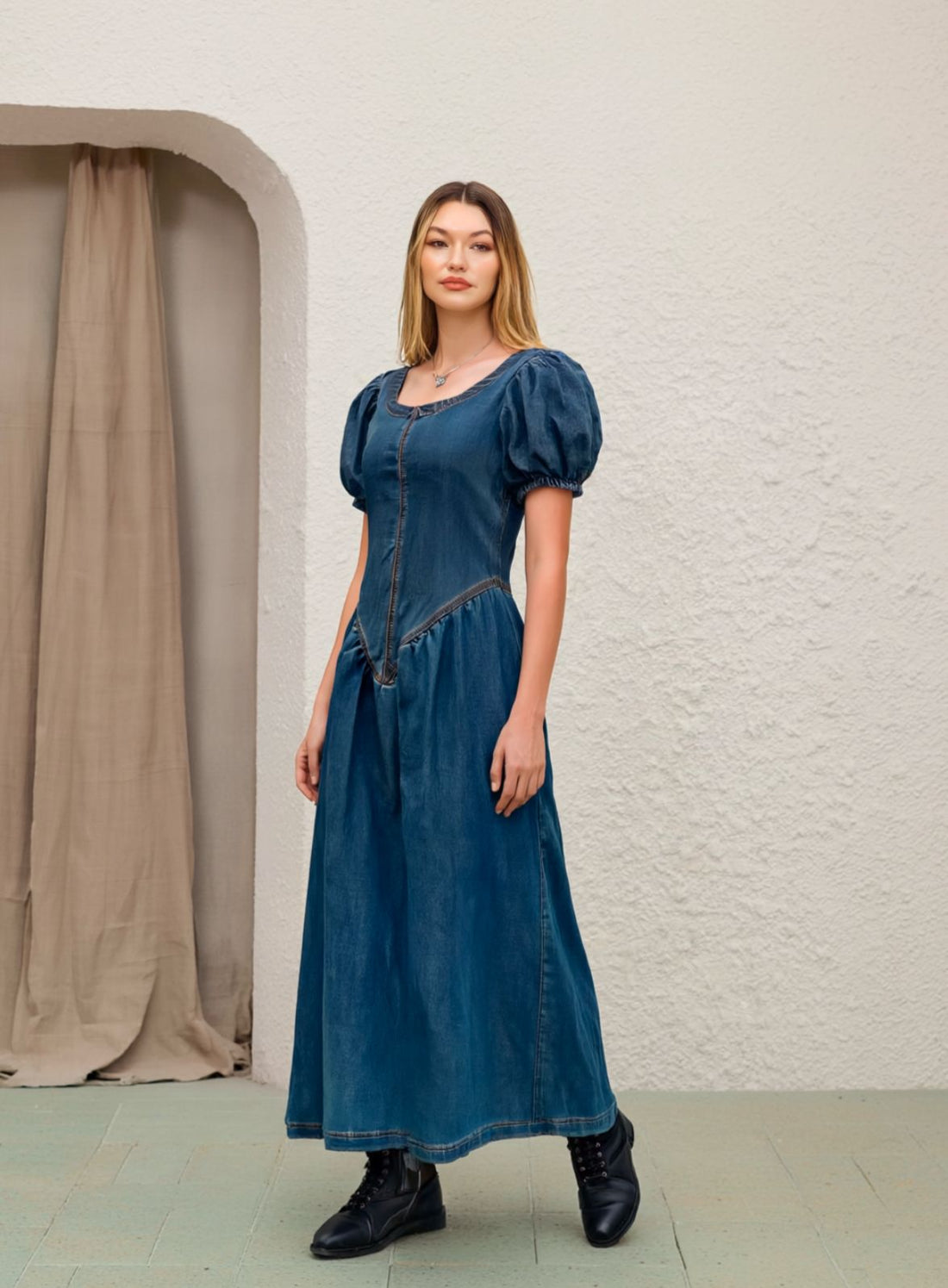 Denim Maxi Dress