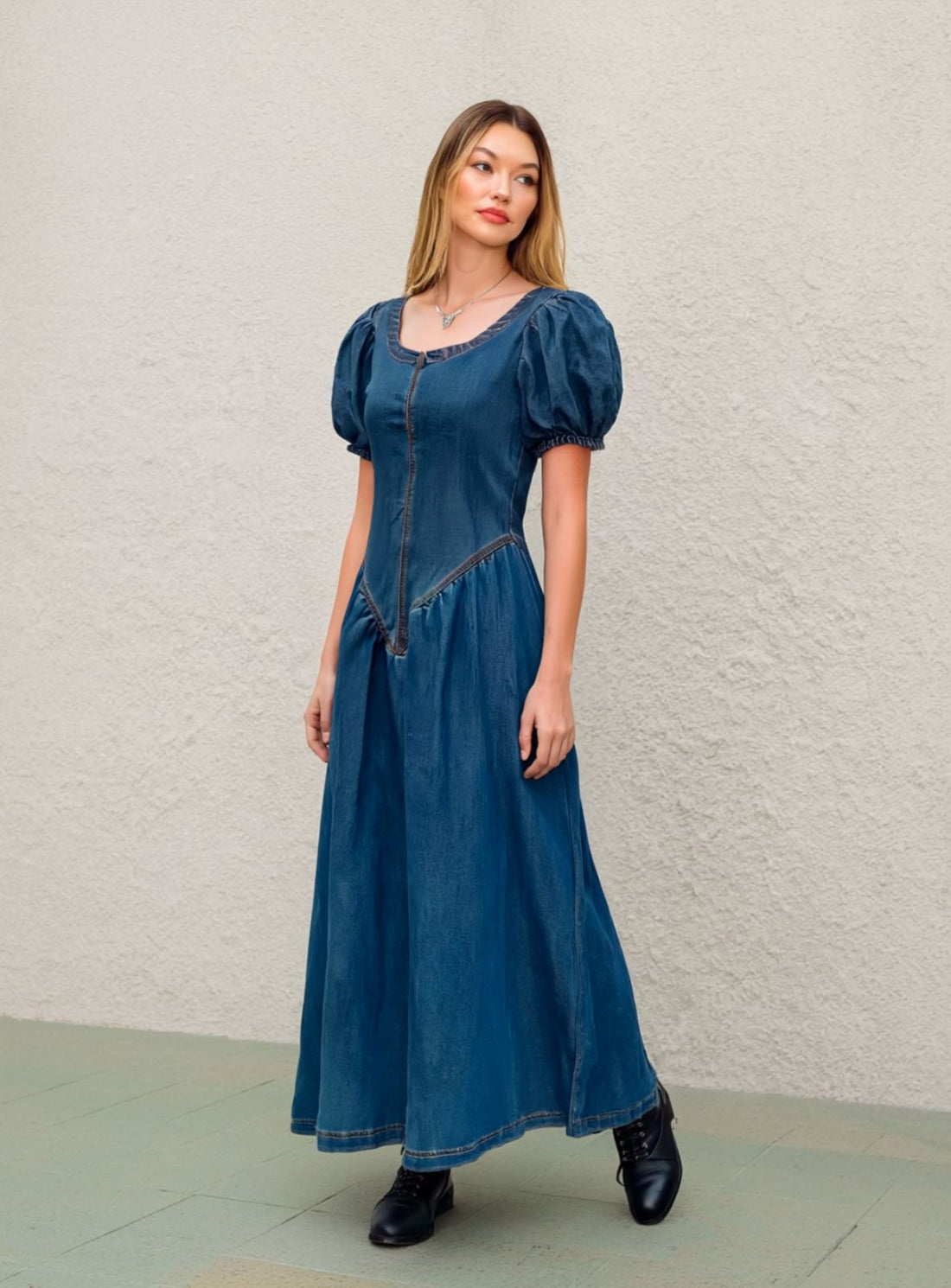 Denim Maxi Dress