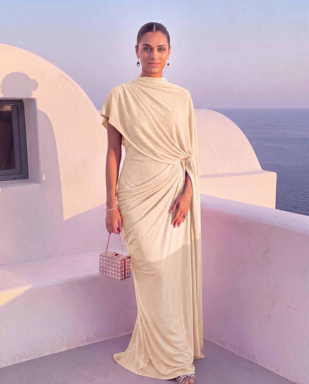 Luna Draped Saree Gown